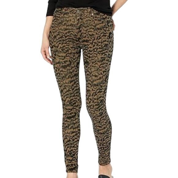AG Adriano Goldschmied The Farrah Skinny Ankle High Rise Animal Print Size 29 📦 - Picture 1 of 11